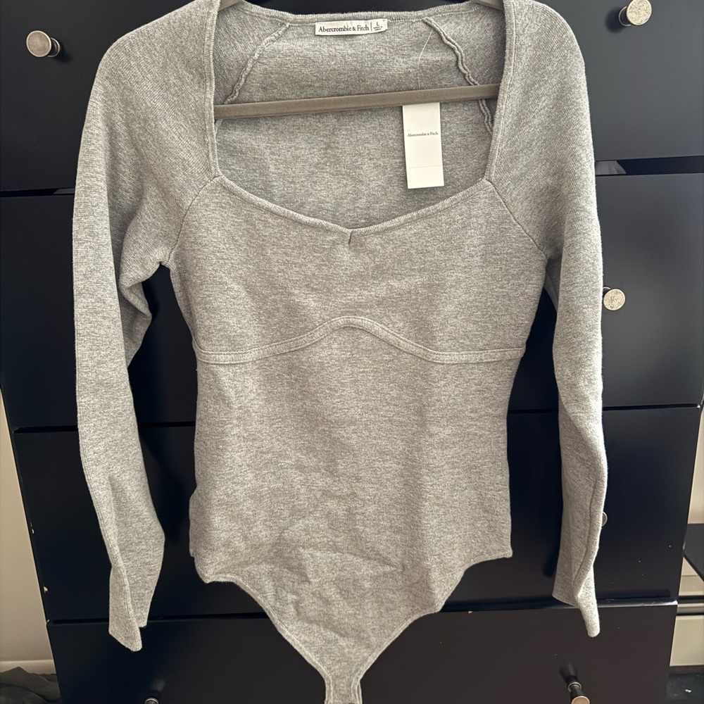 Abercrombie & Fitch Heather Gray Top
